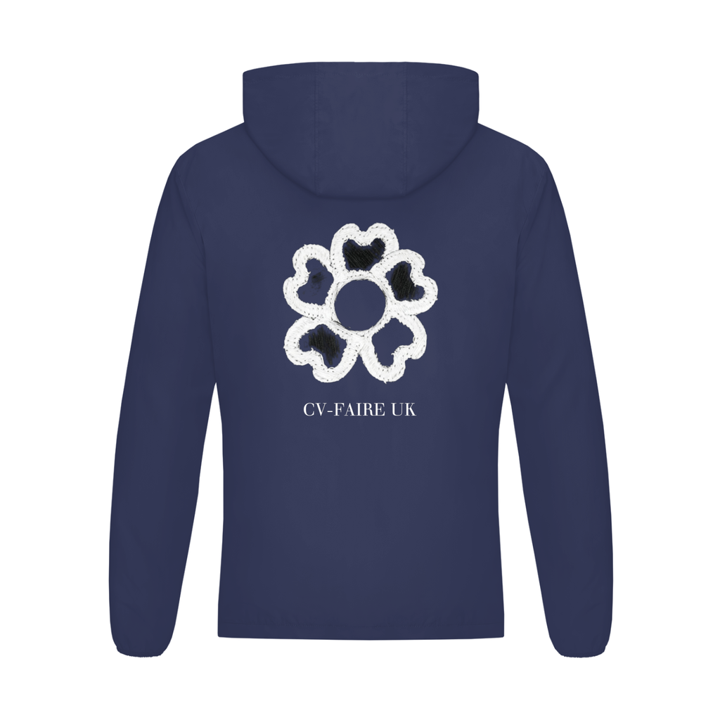CV Flower | Bleu Marine/Blanc | Limited edition windbreaker