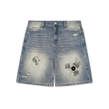 CV Distressed Baggy Denim Shorts