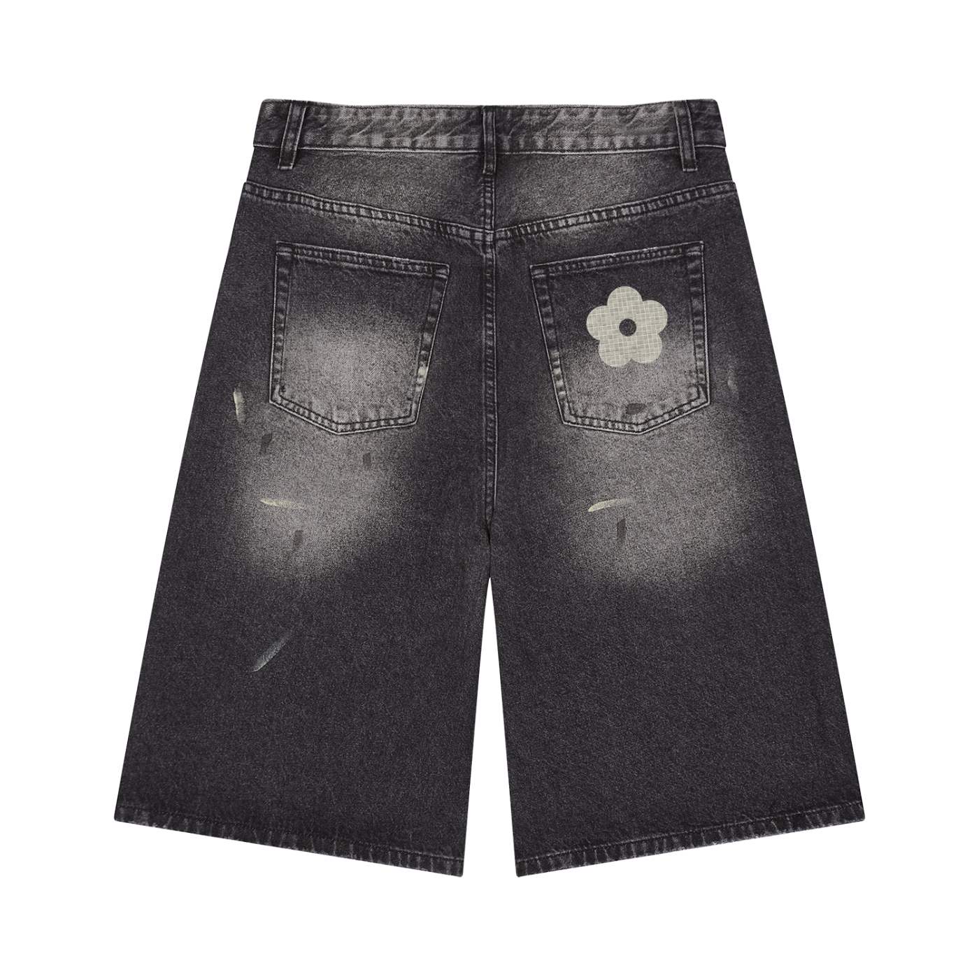 CV Wide Leg Denim Shorts