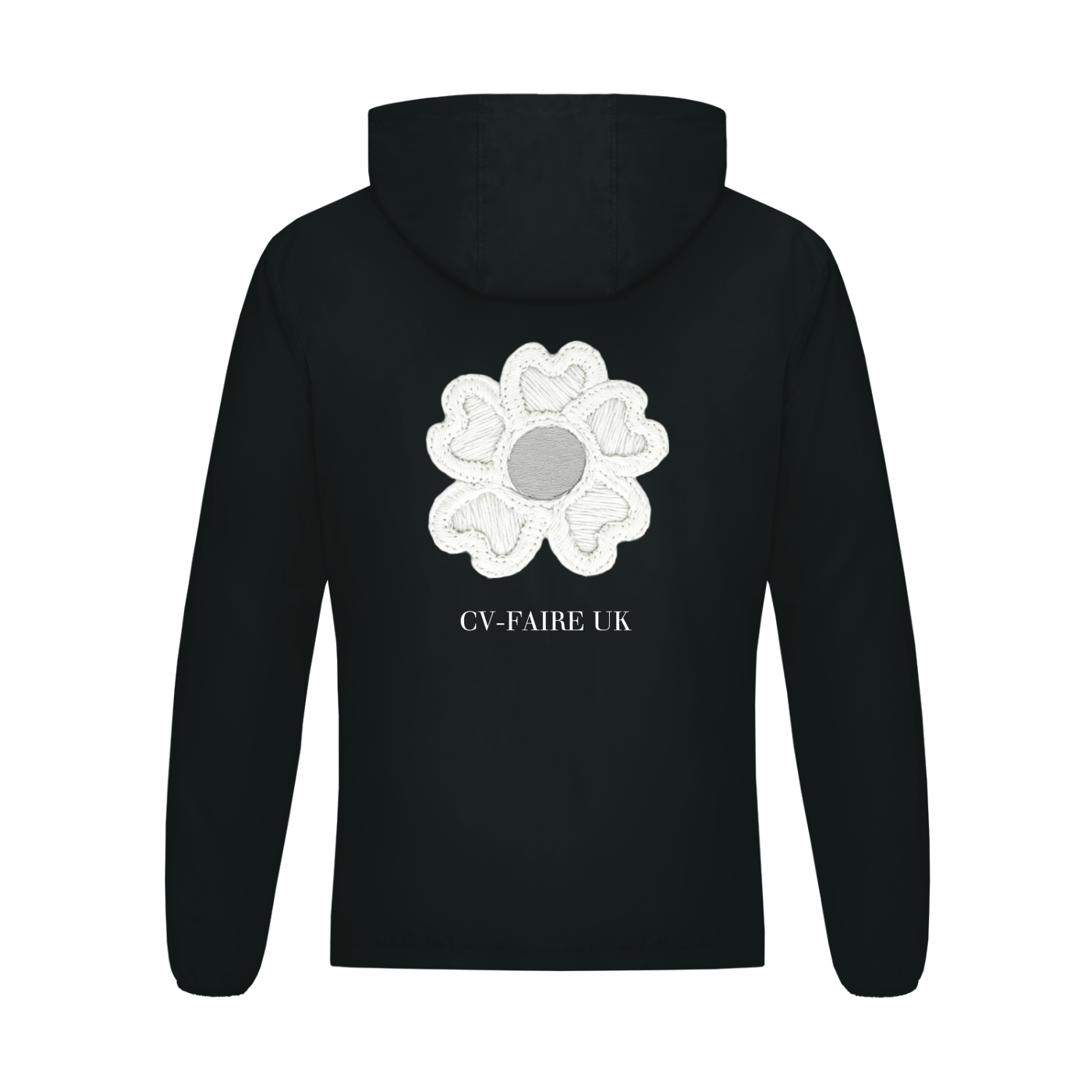 CV Fleur | Noir/Blanc | Limited edition windbreaker
