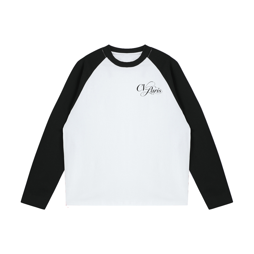 CV Color-Block Long-Sleeve | beige bloom
