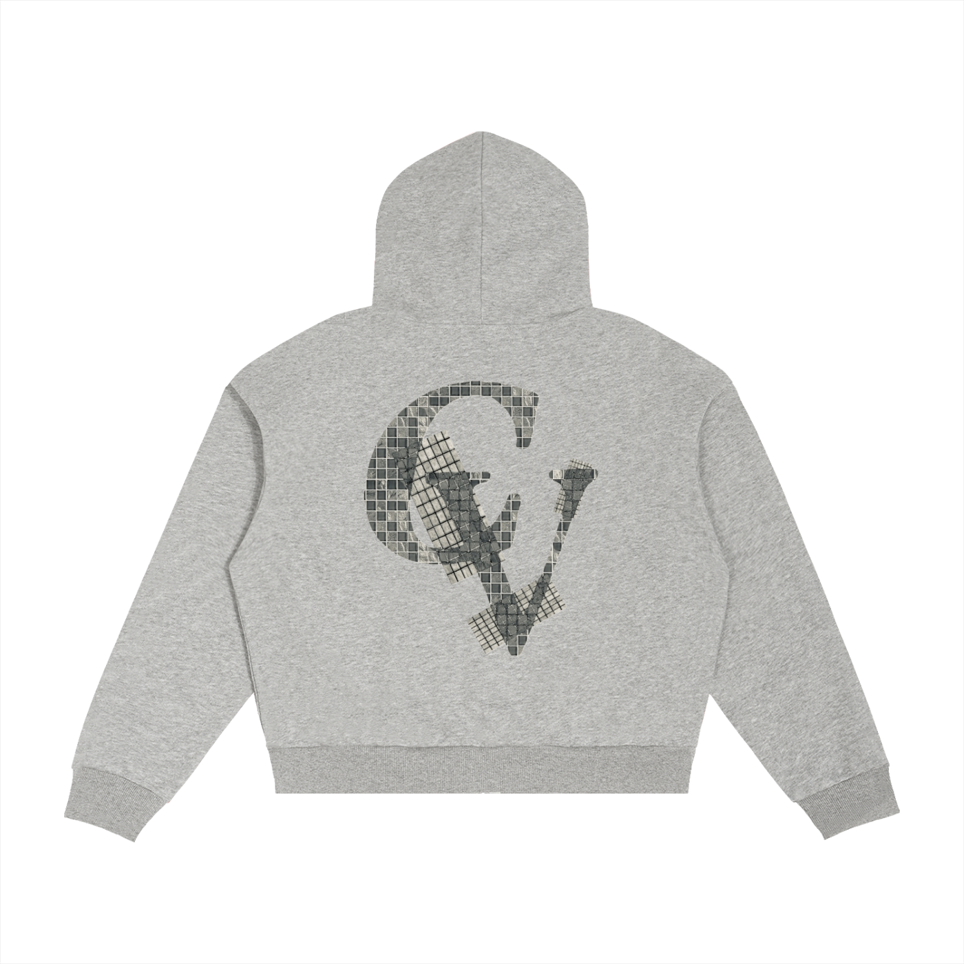 CV Plaid Boxy Zip Hoodie